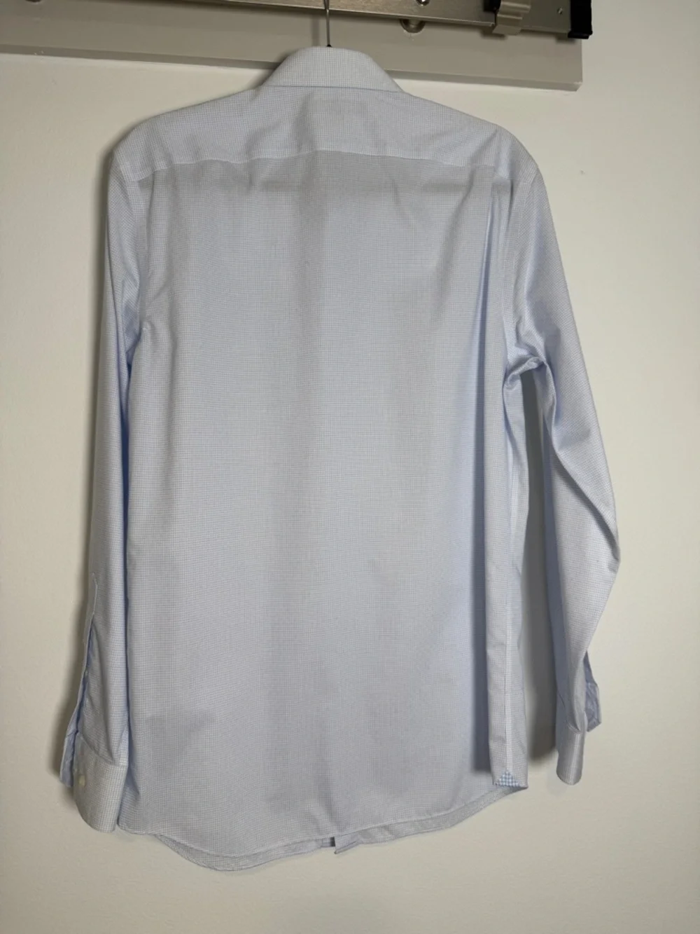 Banana Republic Light Blue Textured Men's Dress Shirt Medium
